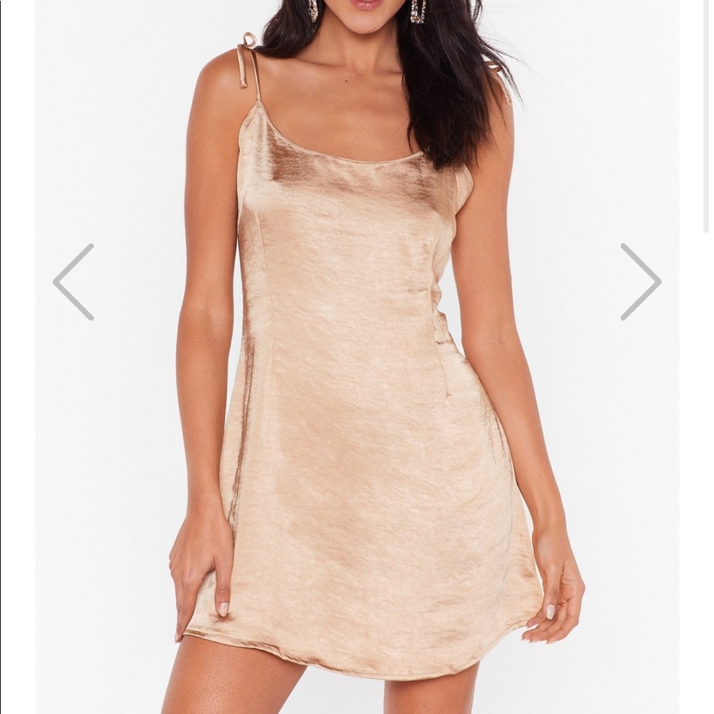 Nastygal Satin Dress NWT